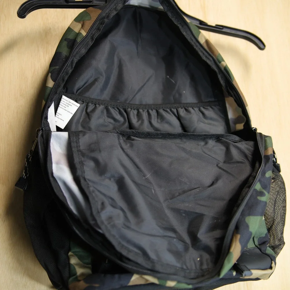 Eastsport Camouflage Backpack Green Brown Black Camo School Travel Bag